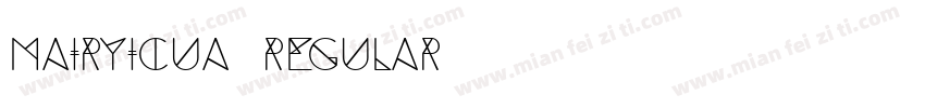 Mairyicua Regular字体转换
